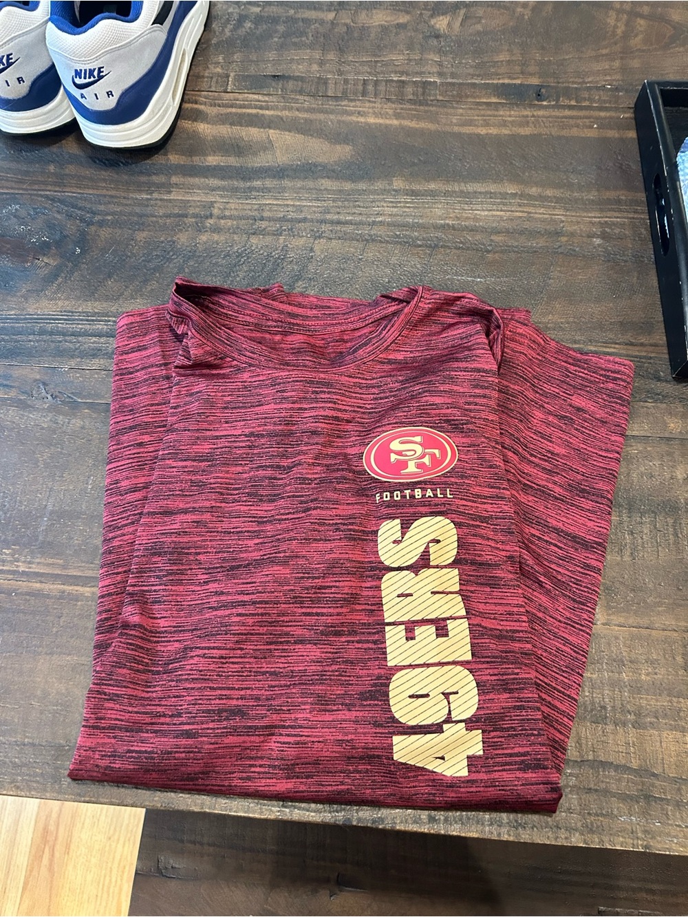 Nike Men’s 49ers Maroon Heather long-Sleeve Tee